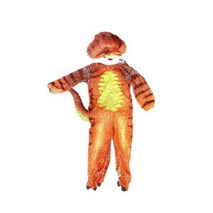 Underwraps T-Rex Dinosaur Costume 2-4T Large Halloween w/ Mask & Gloves
